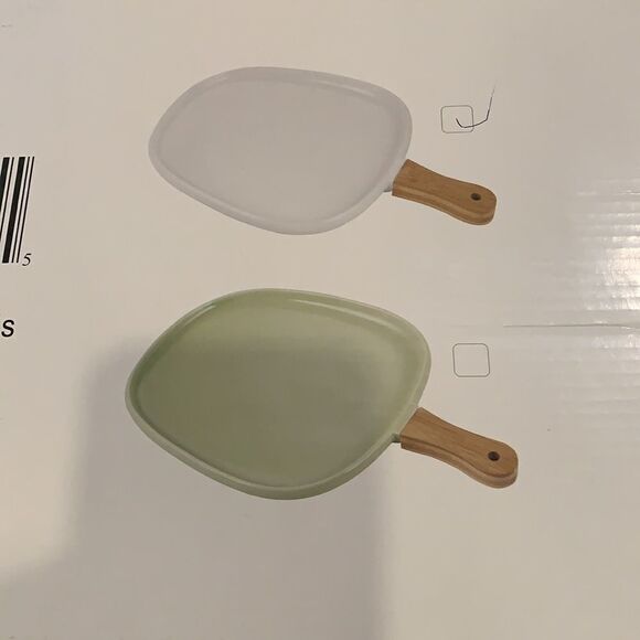 Ceramic Wood Handled Dish - Picture 4 of 5